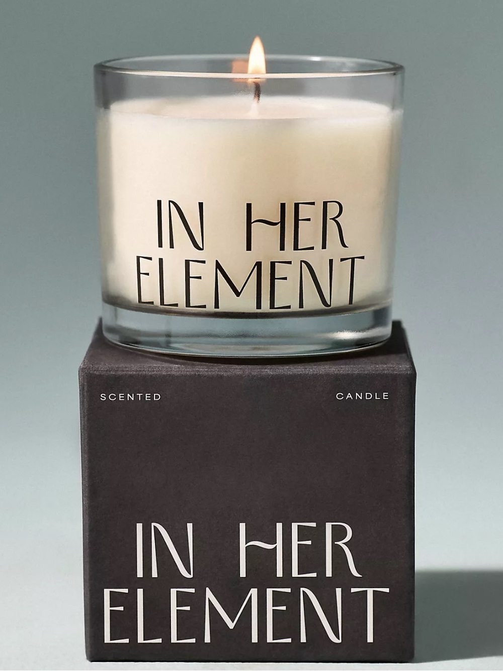 Anthropologie Maeve Fresh In Her Element Glass Candle with Box
